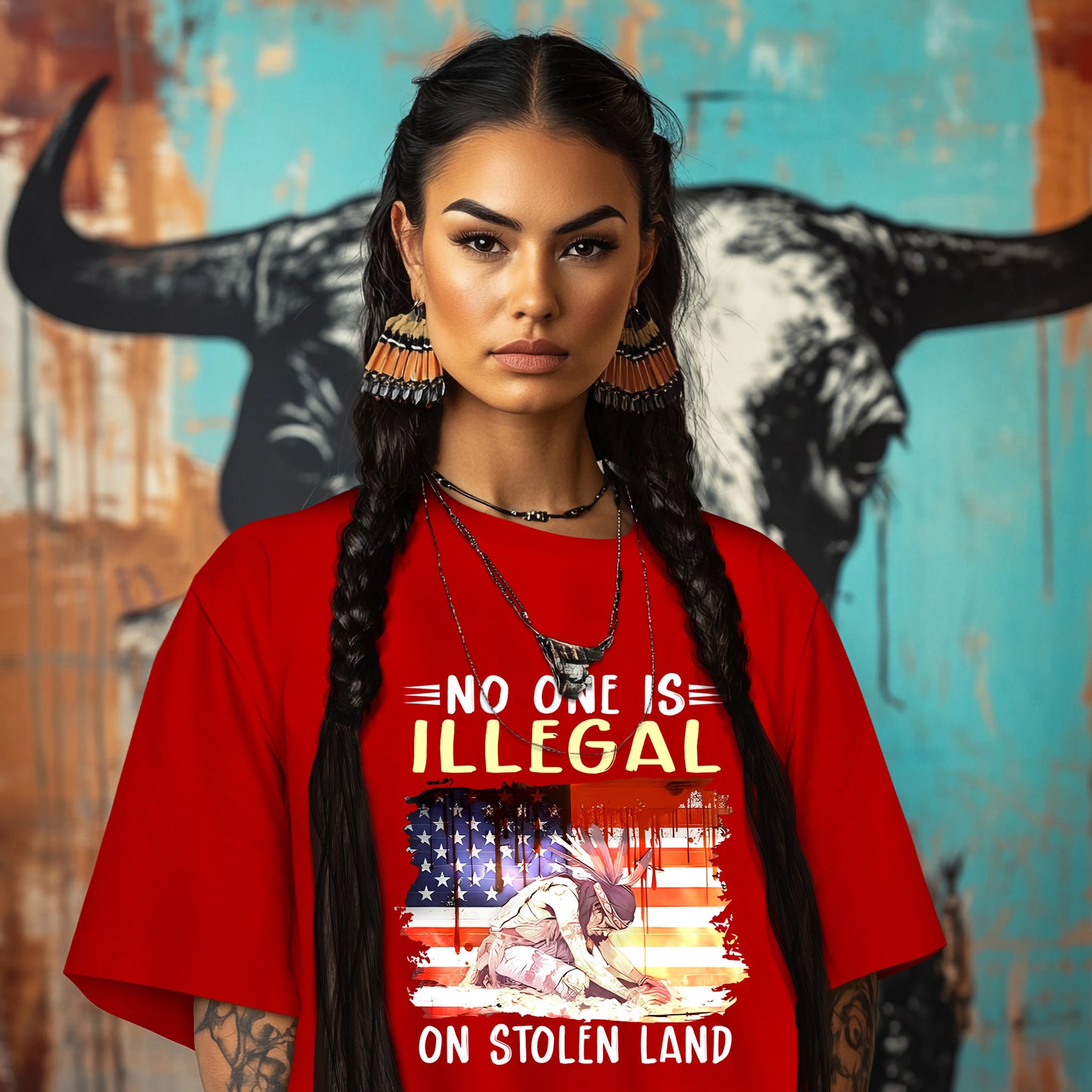 NO ONE IS ILLEGAL ON STOLEN LAND