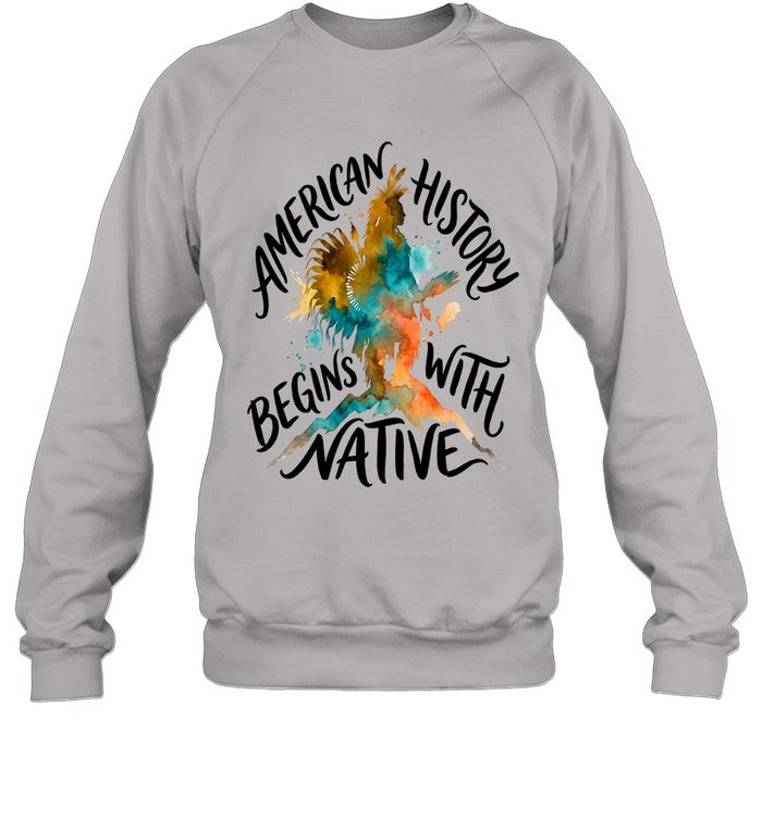 AMERICAN HISTORY BEGINS WITH NATIVE