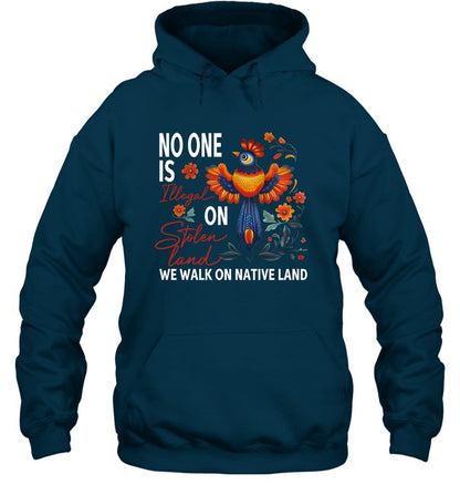 NO ONE IS ON WE WALK ON NATIVE LAND