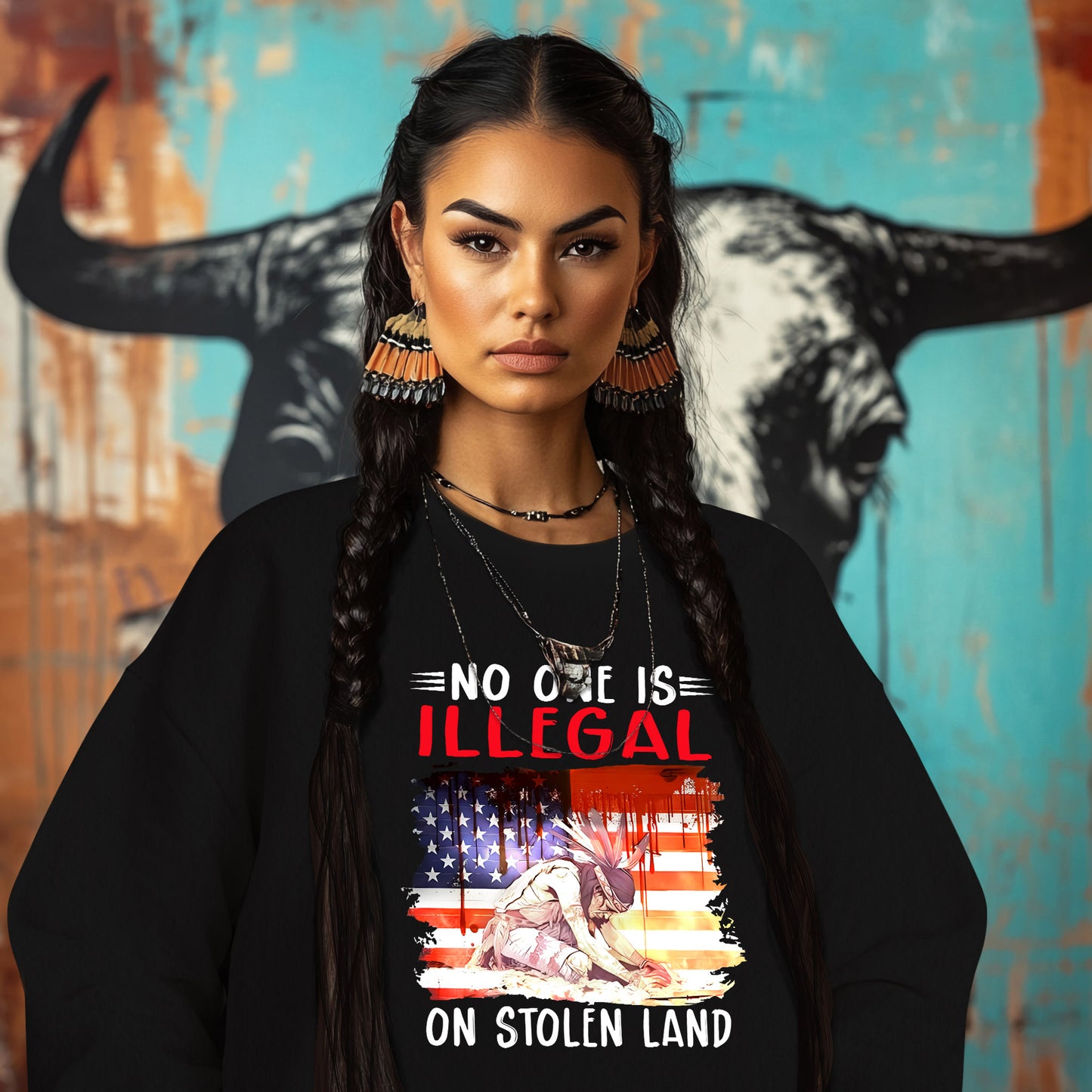 NO ONE IS ILLEGAL ON STOLEN LAND
