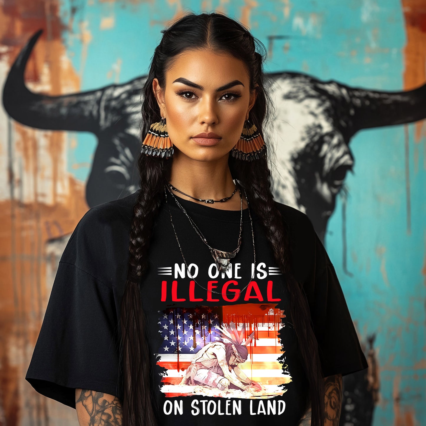 NO ONE IS ILLEGAL ON STOLEN LAND
