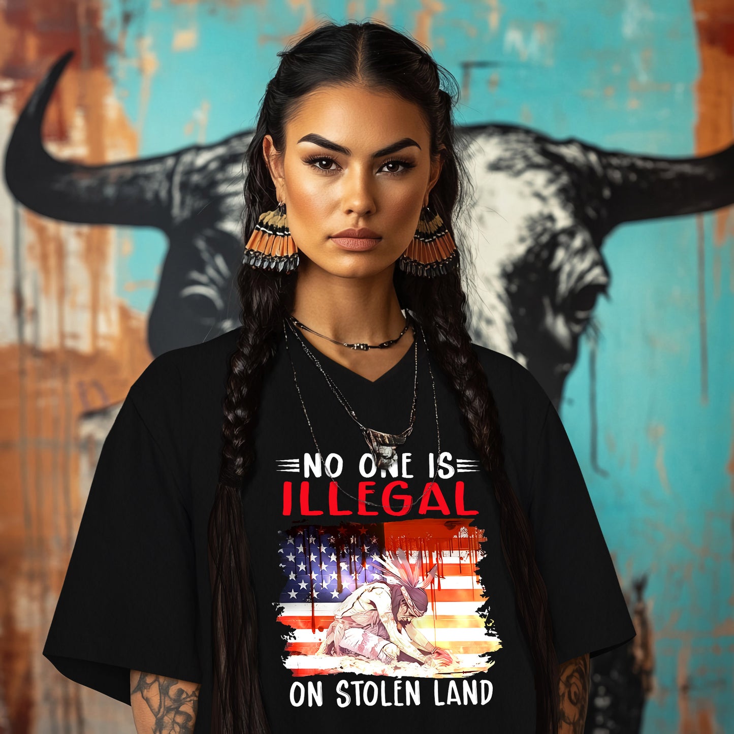 NO ONE IS ILLEGAL ON STOLEN LAND