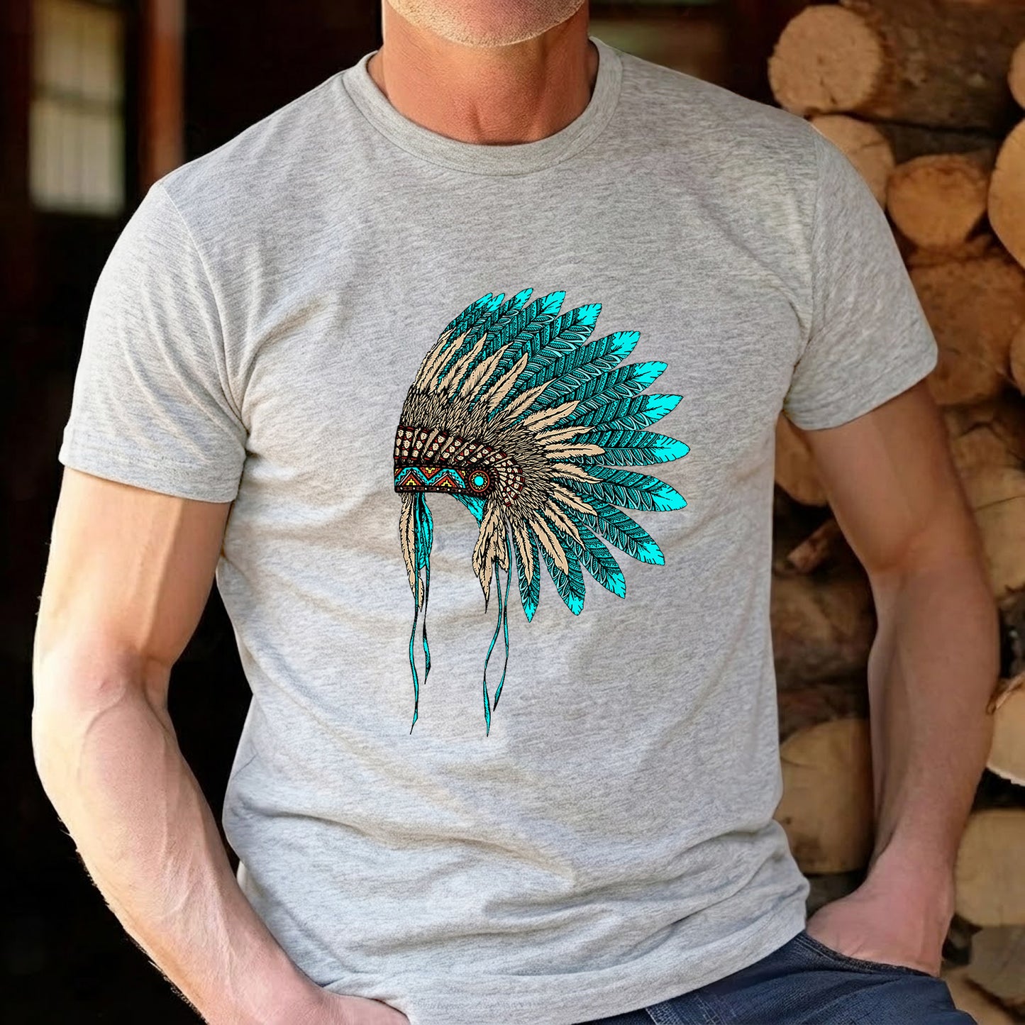 MMIW Awareness - Indigenous Blue Leather Hat Shirt 221
