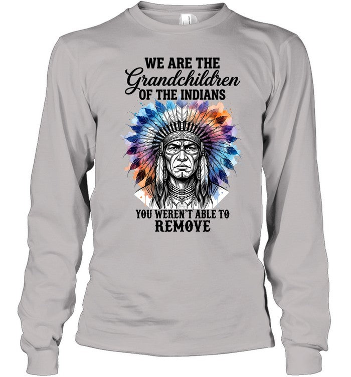 WE ARE THE Grandchildren OF THE INDIANS YOU WEREN'T ABLE TO REMOVE