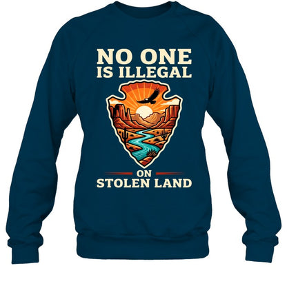 NO ONE IS ILLEGAL ON STOLEN LAND
