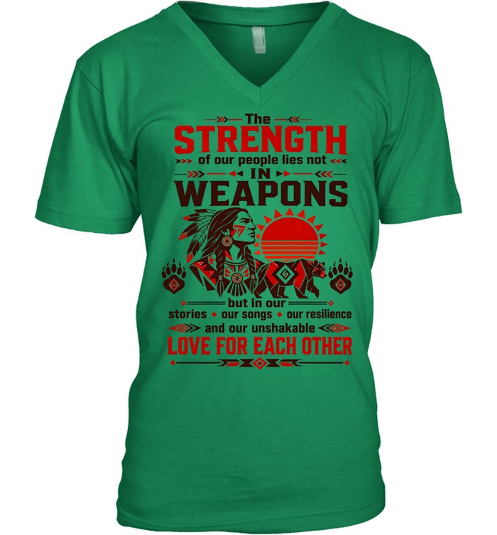 The STRENGTH of our people lies not IN WEAPONS