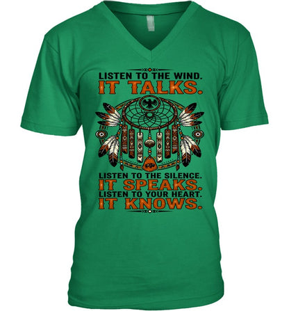 LISTEN TO THE WIND. IT TALKS. LISTEN TO THE SILENCE. IT SPEAKS. LISTEN TO YOUR HEART. IT KNOWS.
