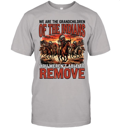 WE ARE THE GRANDCHILDREN OF THE INDIANS YOU WEREN'T ABLE TO REMOVE