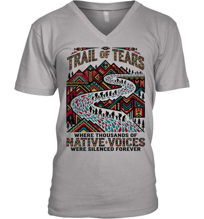 TRAIL OF TEARS WHERE THOUSANDS OF NATIVE VOICES WERE SILENCED FOREVER
