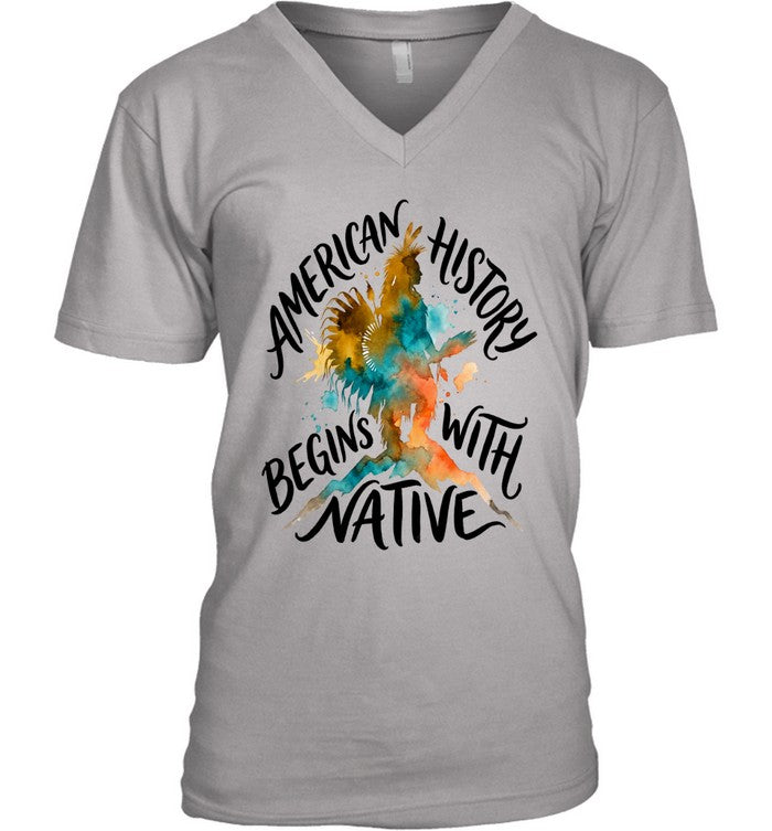 AMERICAN HISTORY BEGINS WITH NATIVE