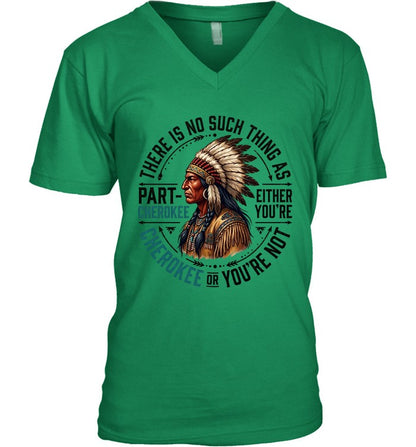 THERE IS NO SUCH THING AS PART CHEROKEE EITHER YOU'RE CHEROKEE OR YOU'RE NOT