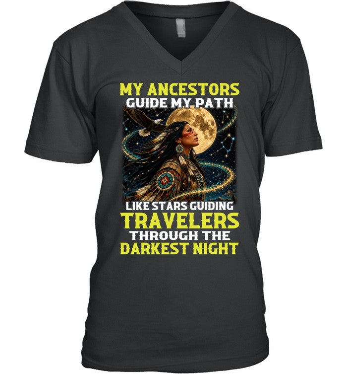 MY ANCESTORS GUIDE MY PATH LIKE STARS GUIDING TRAVELERS THROUGH THE DARKEST NIGHT