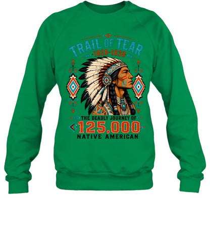 TRAIL OF TEAR 1828-1838. THE DEADLY JOURNEY OF  125.000 NATIVE AMERICAN