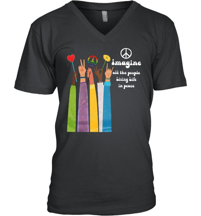 Imagine all the people Living Life in peace