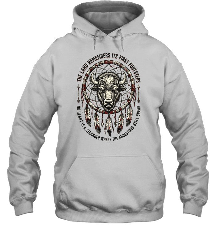 THE LAND REMEMBERS ITS FIRST FOOTSTEPS. NO HEART IS A STRANGER WHERE THE ANCESTORS STILL SPEAK
