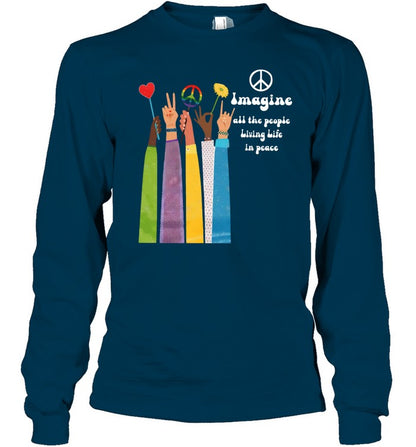 Imagine all the people Living Life in peace