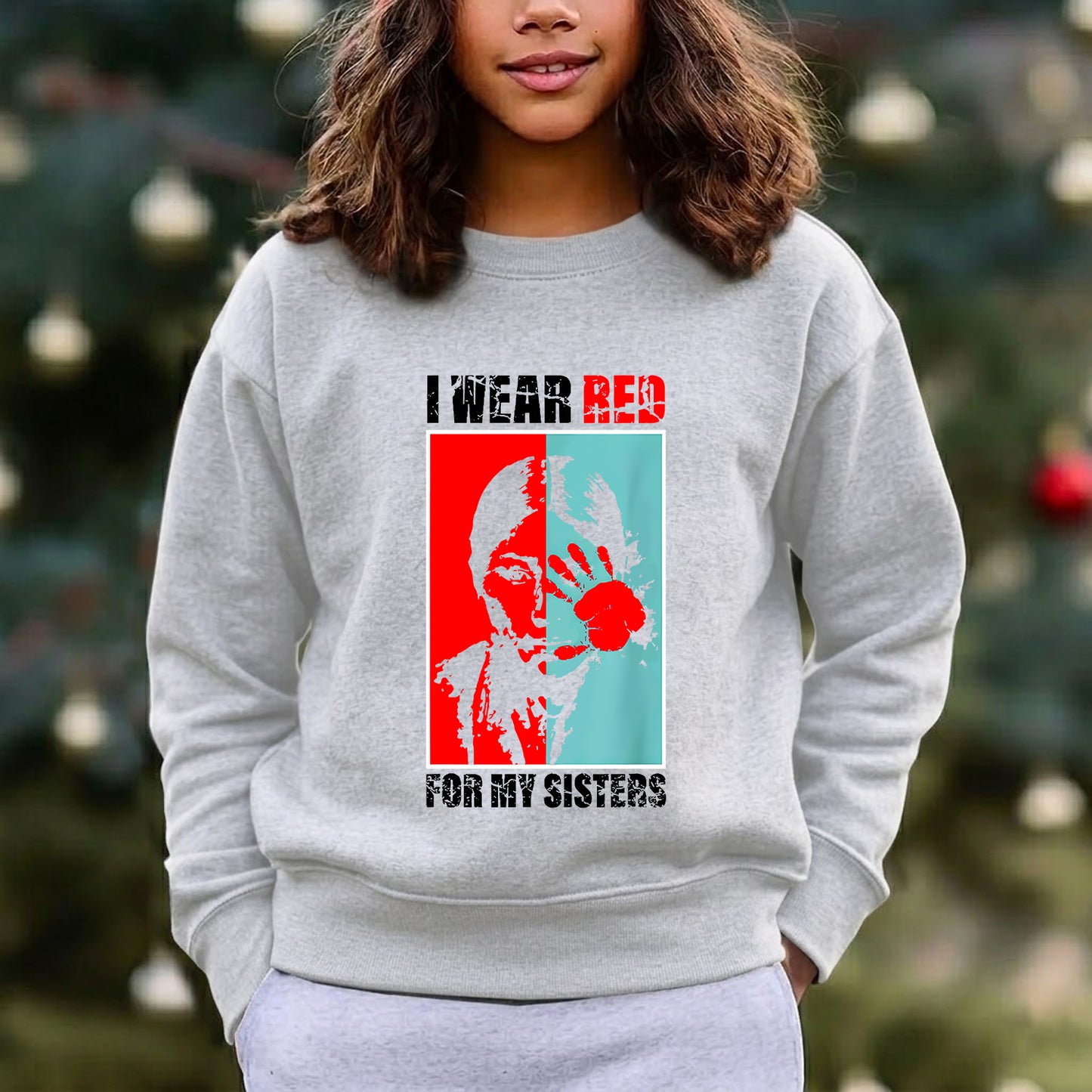 MMIW Awareness Indigenous Red Hand Women Gifts Unisex T-Shirt/Hoodie/Sweatshirt