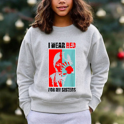 MMIW Awareness Indigenous Red Hand Women Gifts Unisex T-Shirt/Hoodie/Sweatshirt