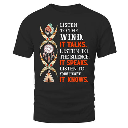 Listen to the wind, it talks. Listen to the silence, it speaks. Listen to your heart, it knows.