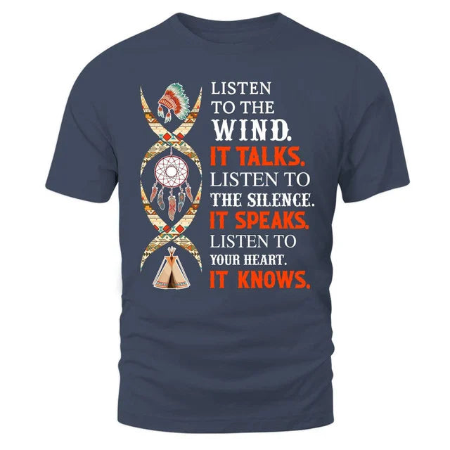 Listen to the wind, it talks. Listen to the silence, it speaks. Listen to your heart, it knows.