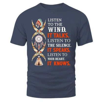 Listen to the wind, it talks. Listen to the silence, it speaks. Listen to your heart, it knows.