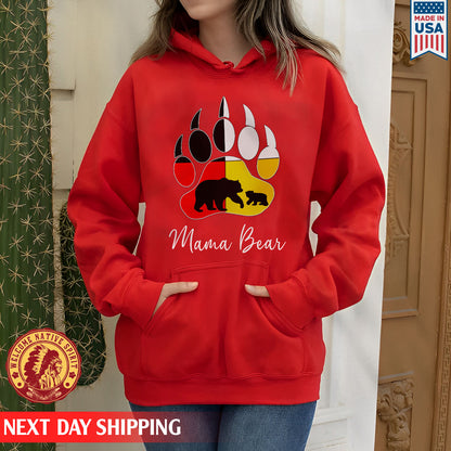 Native American Mama Bear Foot Colors Shirt