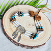 SALE OFF 50% - Native Buffalo Bone Bead Choker Tribal Jewelry
