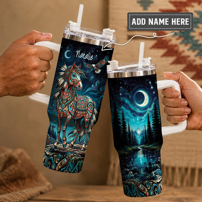 Mystic Horse Spirit Personalized Tumbler