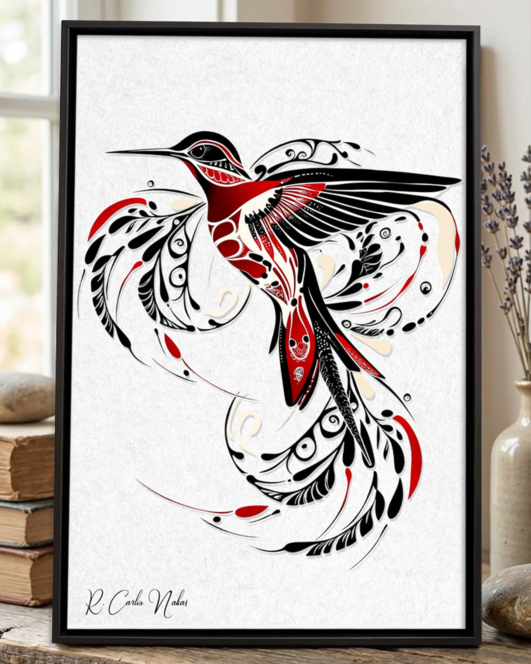 Native Hummingbird Art Poster - Canvas – Native Heritage Store