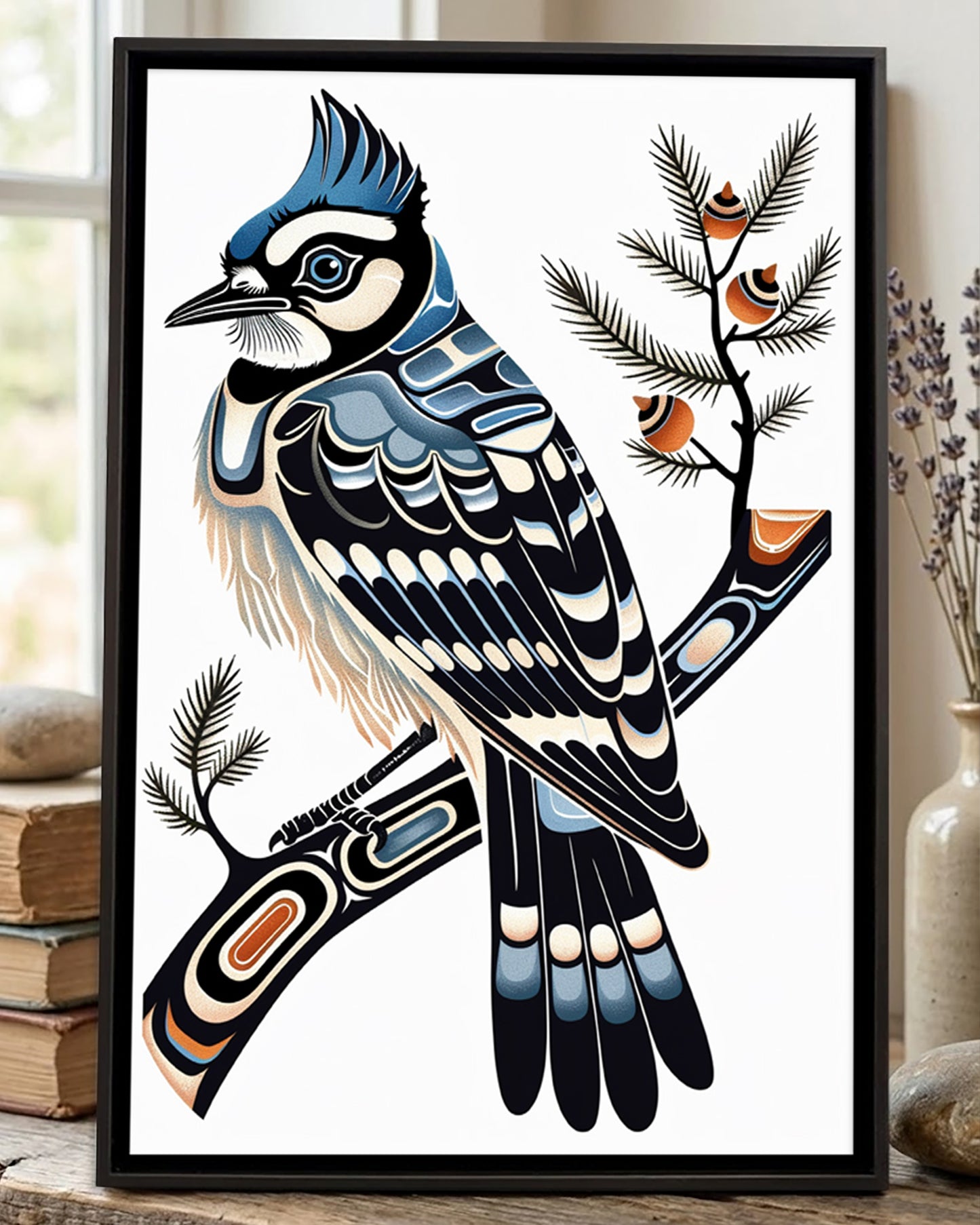 Native Bird Art Poster - Canvas