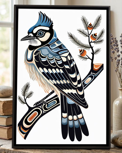 Native Bird Art Poster - Canvas