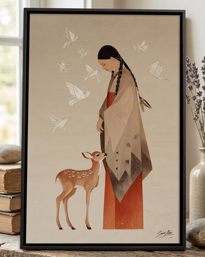 The Fawn Spoke First Poster - Canvas
