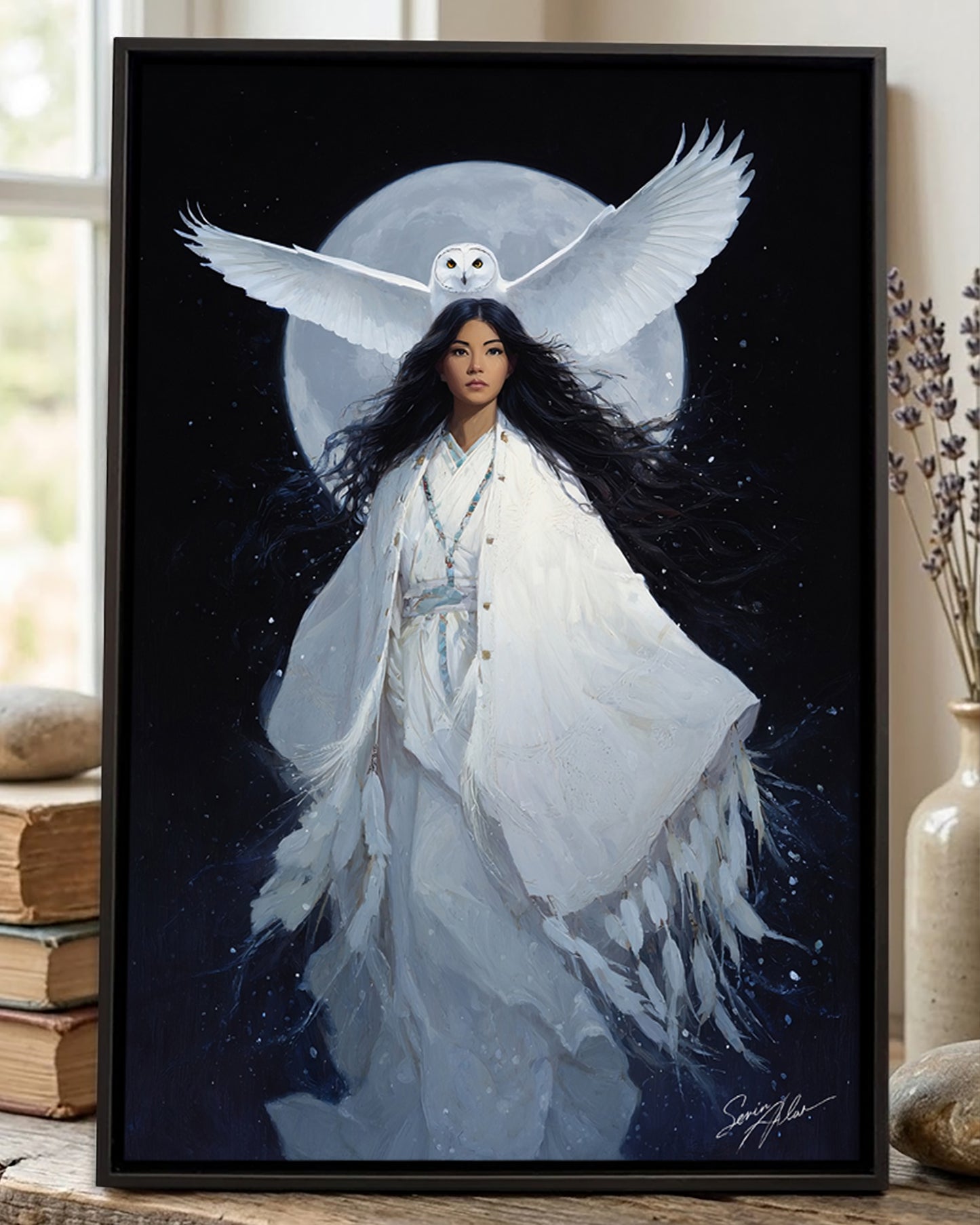 Guardian of the Night Sky Poster - Canvas