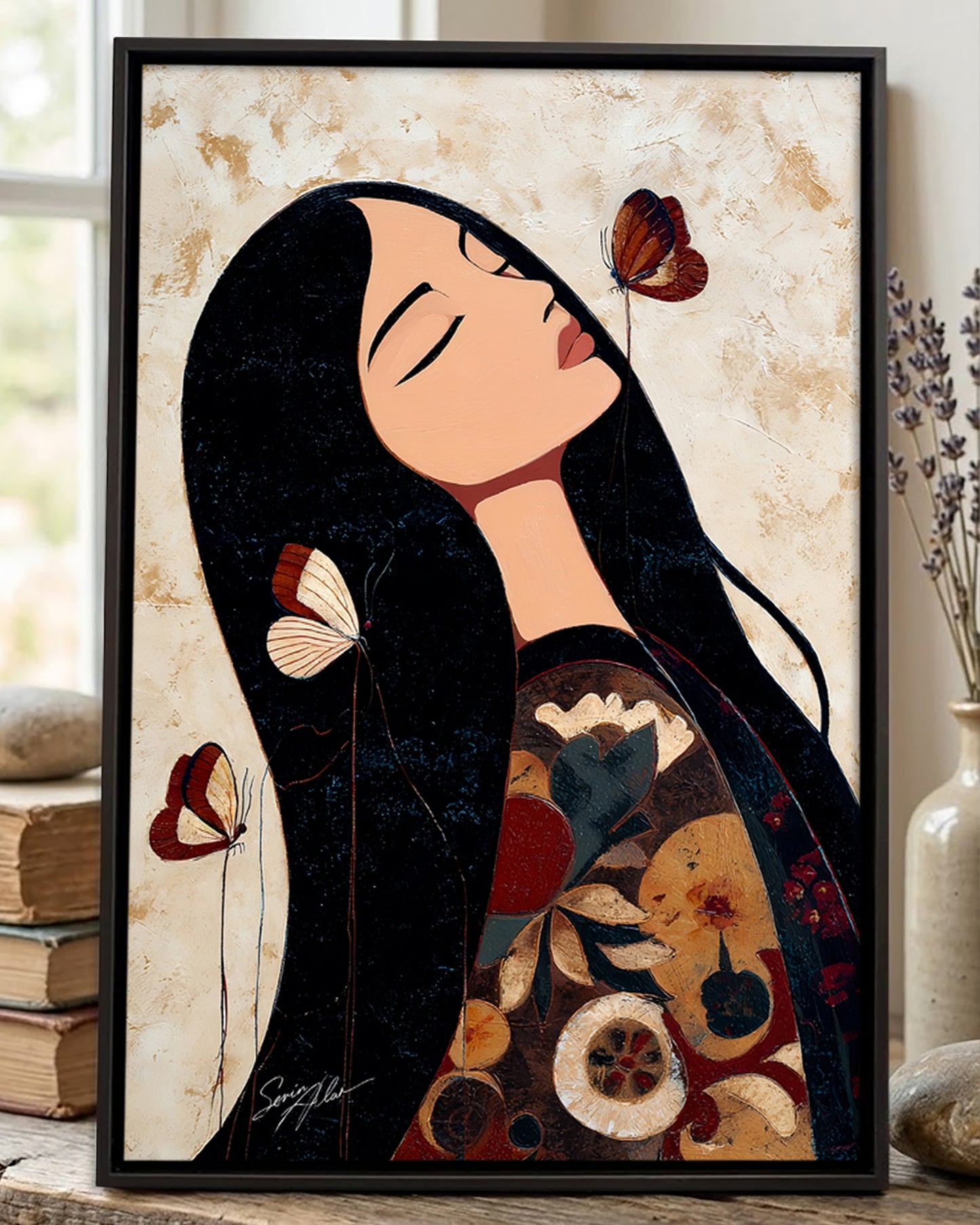 Whispers of the Butterfly Spirit Poster - Canvas
