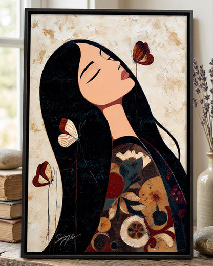 Whispers of the Butterfly Spirit Poster - Canvas