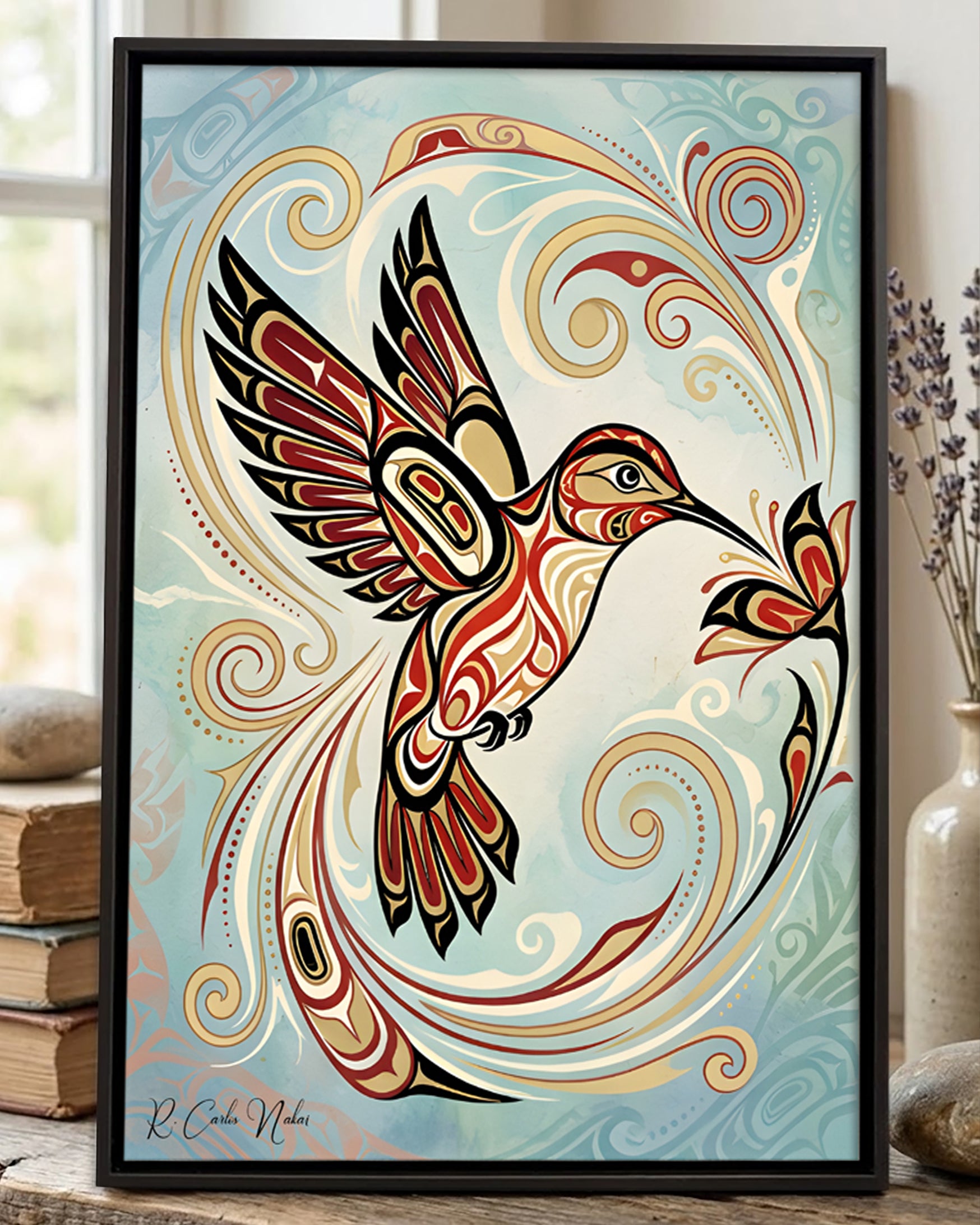 Native Hummingbird Art Poster - Canvas – Native Heritage Store