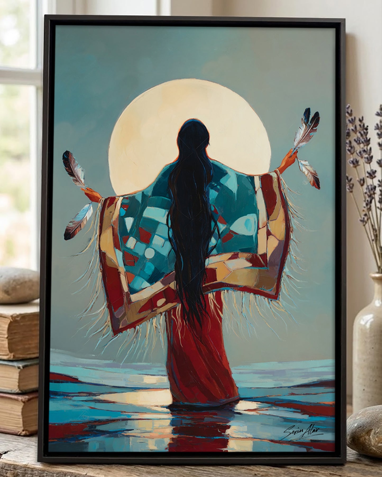 Moonlit Dance of the Spirit Poster - Canvas