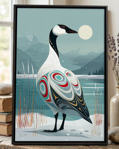Native Goose Art Poster - Canvas