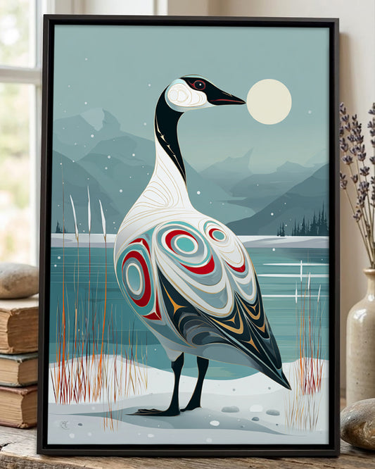 Native Goose Art Poster - Canvas
