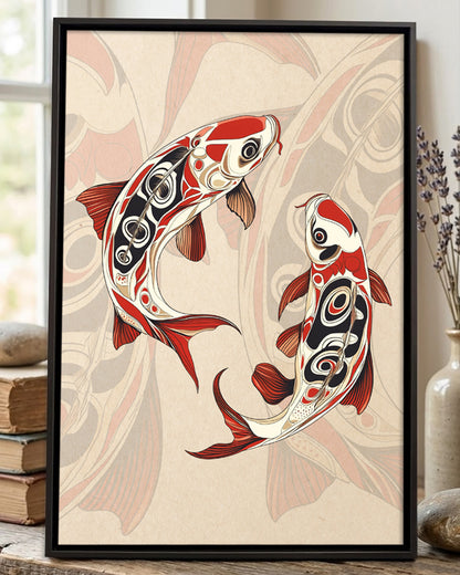 Native Carp Art Poster - Canvas