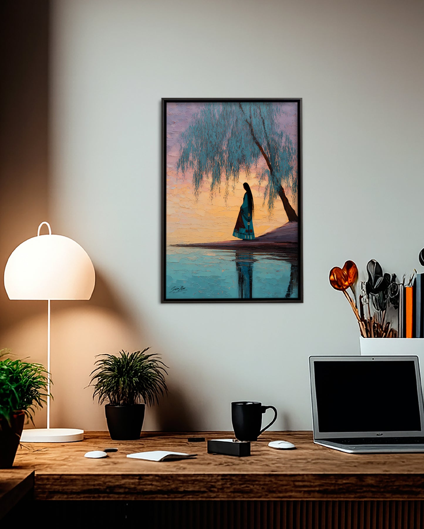 Reflections of the Soul Poster - Canvas