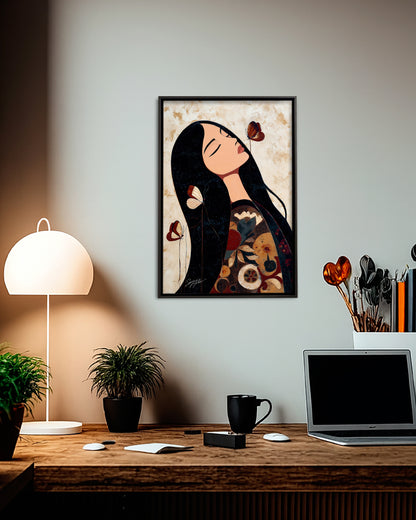 Whispers of the Butterfly Spirit Poster - Canvas