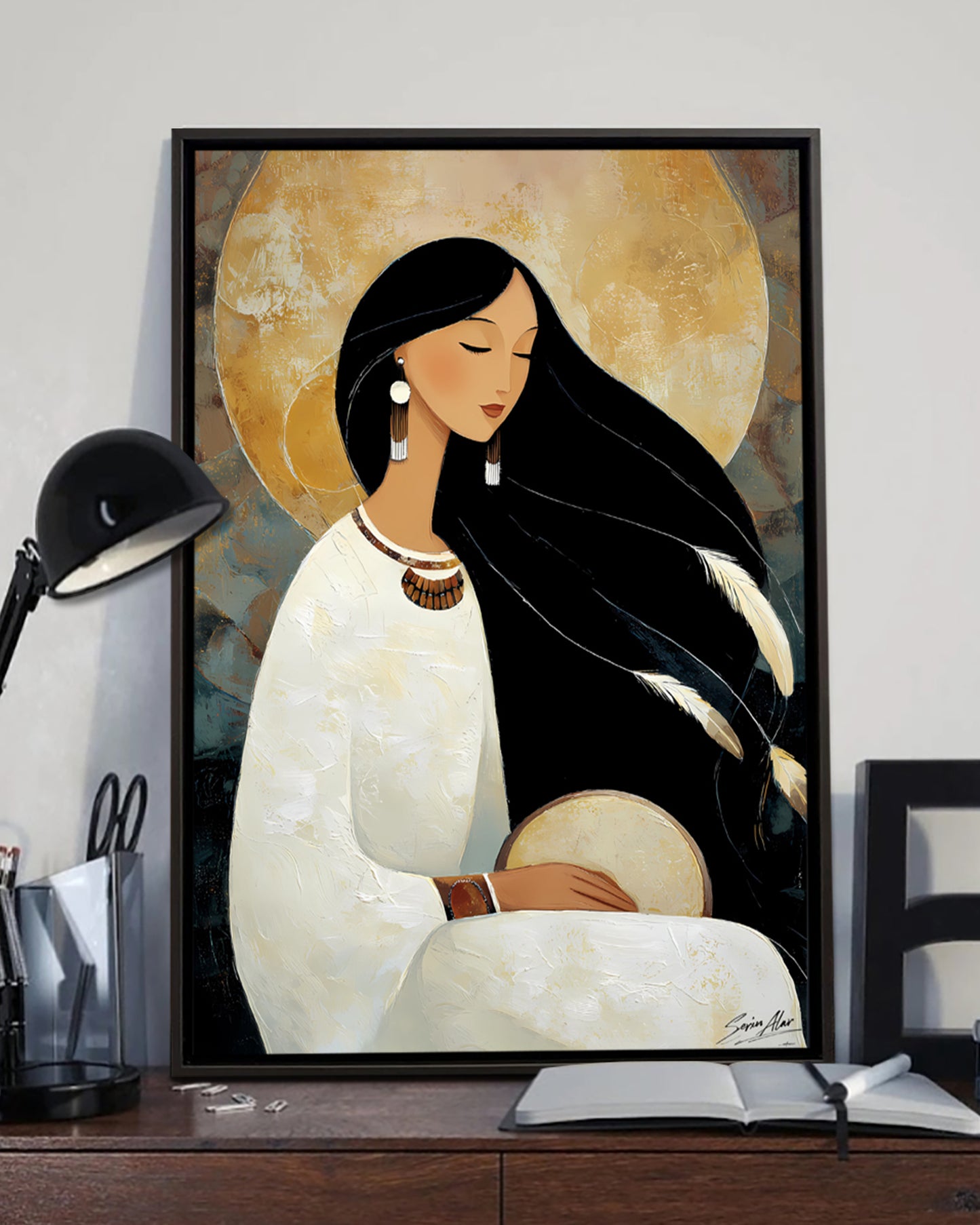 Moonbeat Between Worlds Poster - Canvas