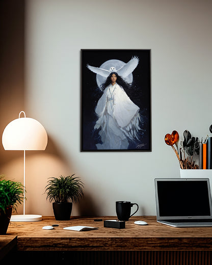 Guardian of the Night Sky Poster - Canvas