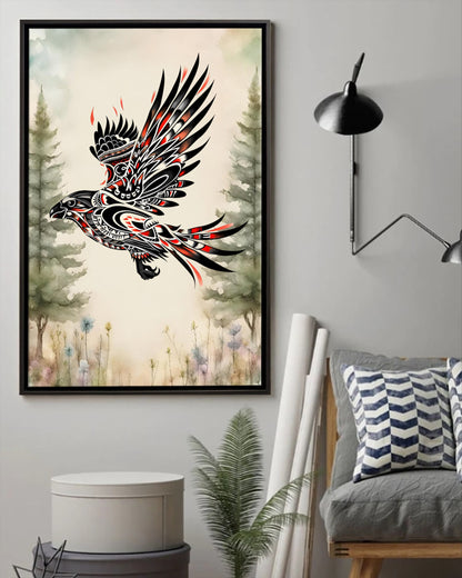 Native Bird Art Poster - Canvas
