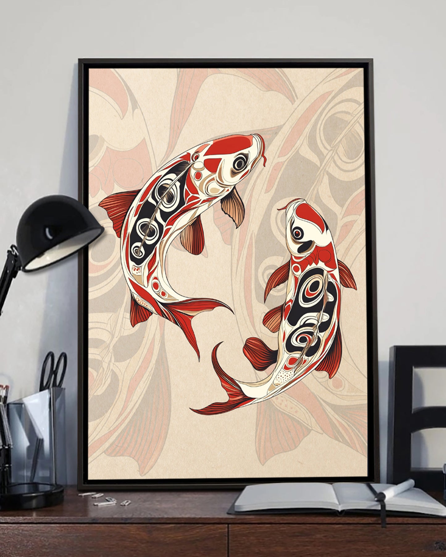 Native Carp Art Poster - Canvas