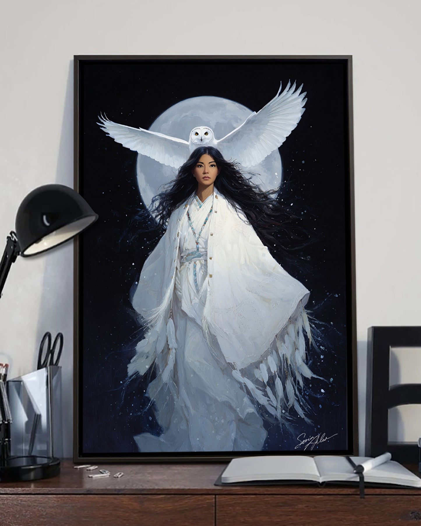 Guardian of the Night Sky Poster - Canvas