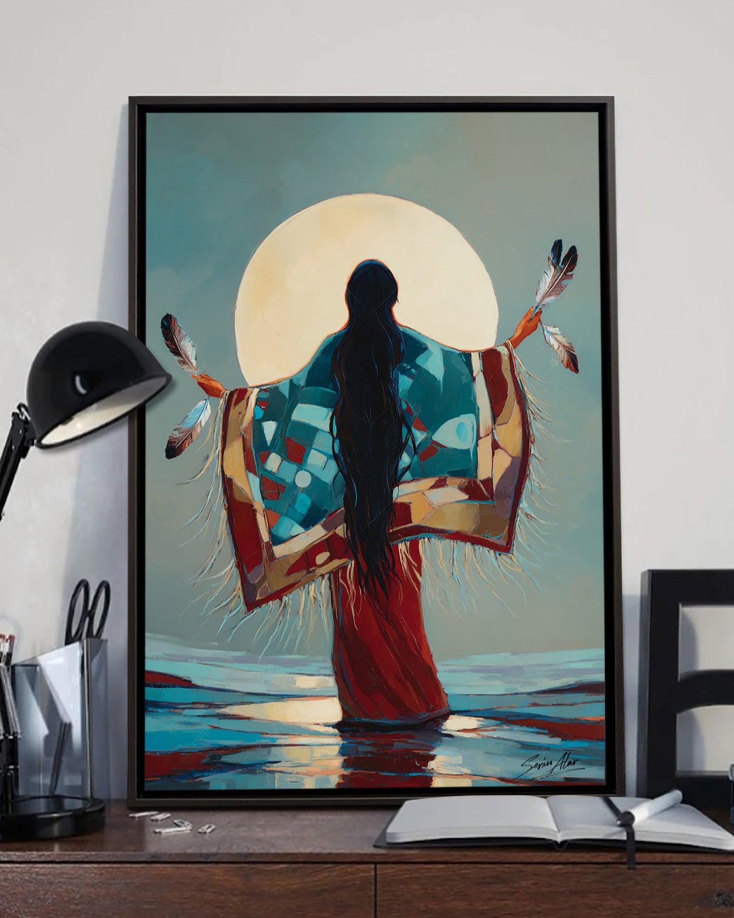 Moonlit Dance of the Spirit Poster - Canvas