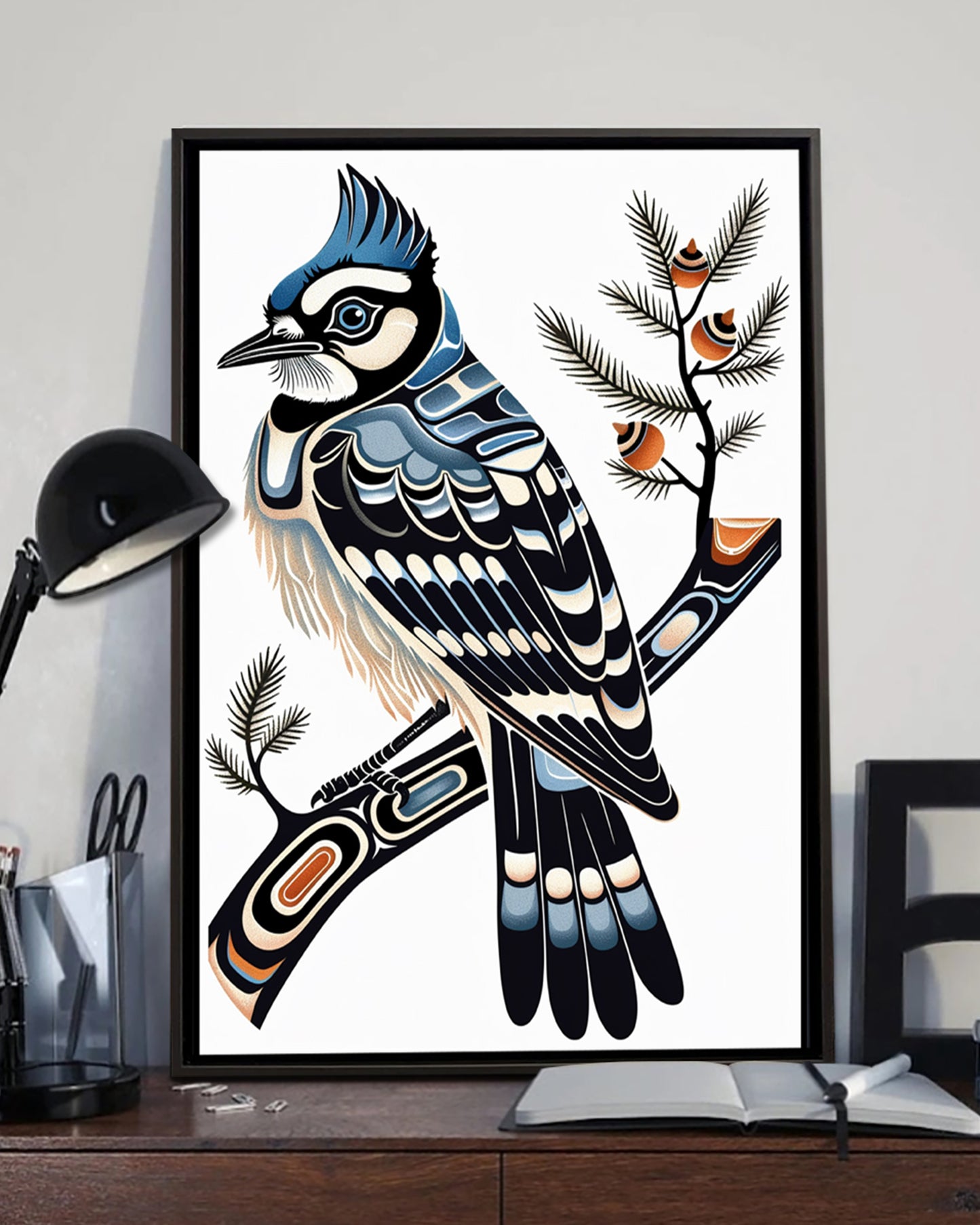 Native Bird Art Poster - Canvas