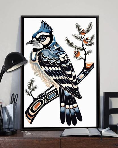 Native Bird Art Poster - Canvas